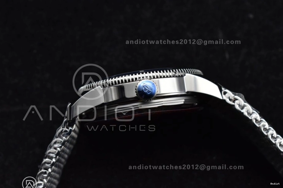 Bracelet Mesh BLSF Bezel SS White Dial II Heritage Ceramic A on 1186 SuperOcean SS Blue WellDesigned 42mm 0731